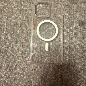 Clear Phone Case with White Ring